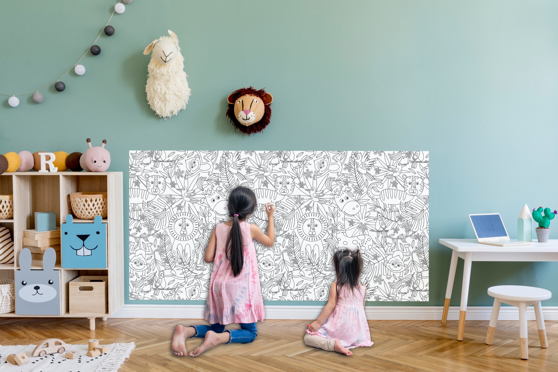 Colour Me - Whiteboard Wallpaper - XL - Landscape
