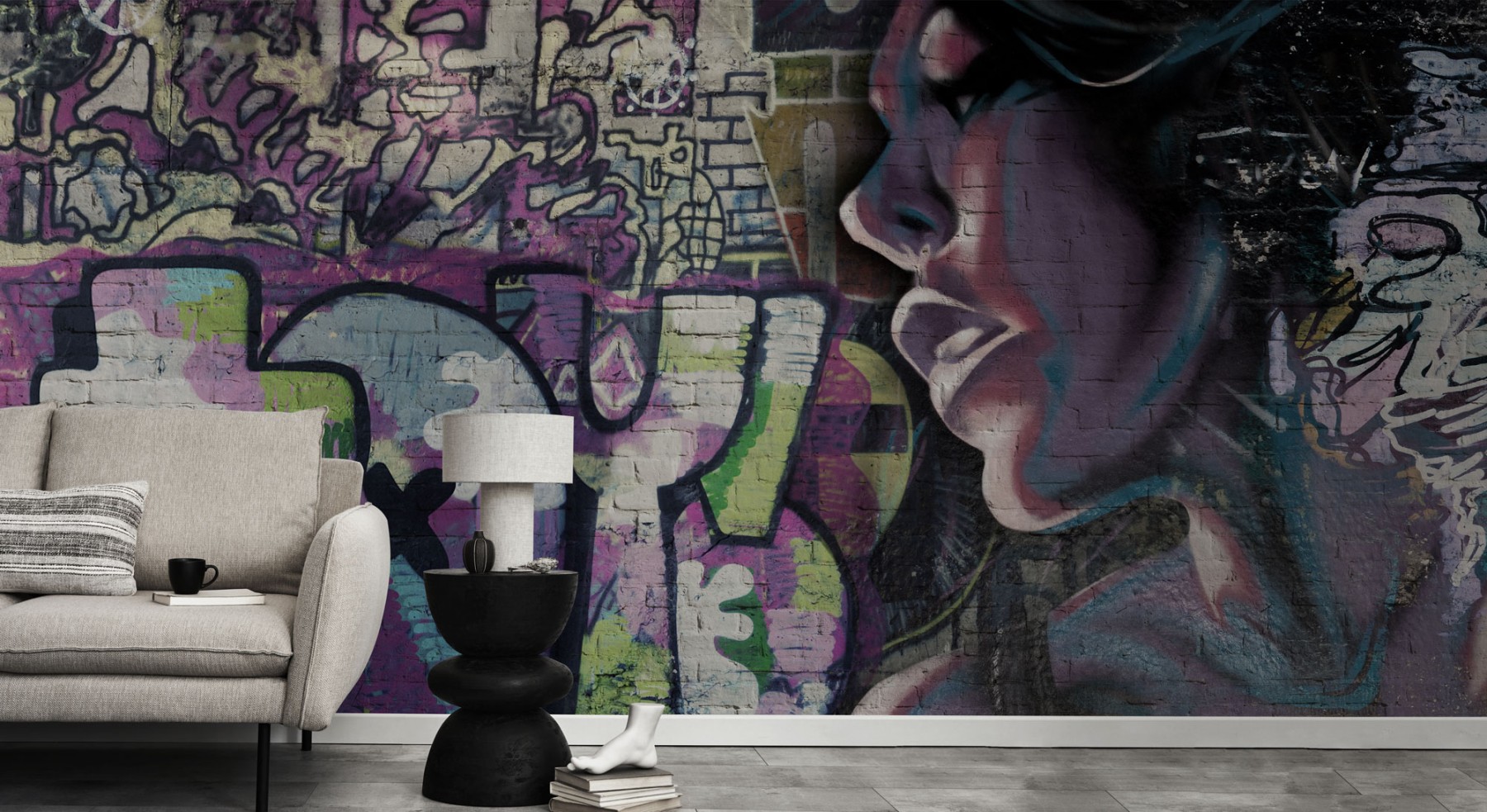 Woman in Graffiti | WALLPAPER