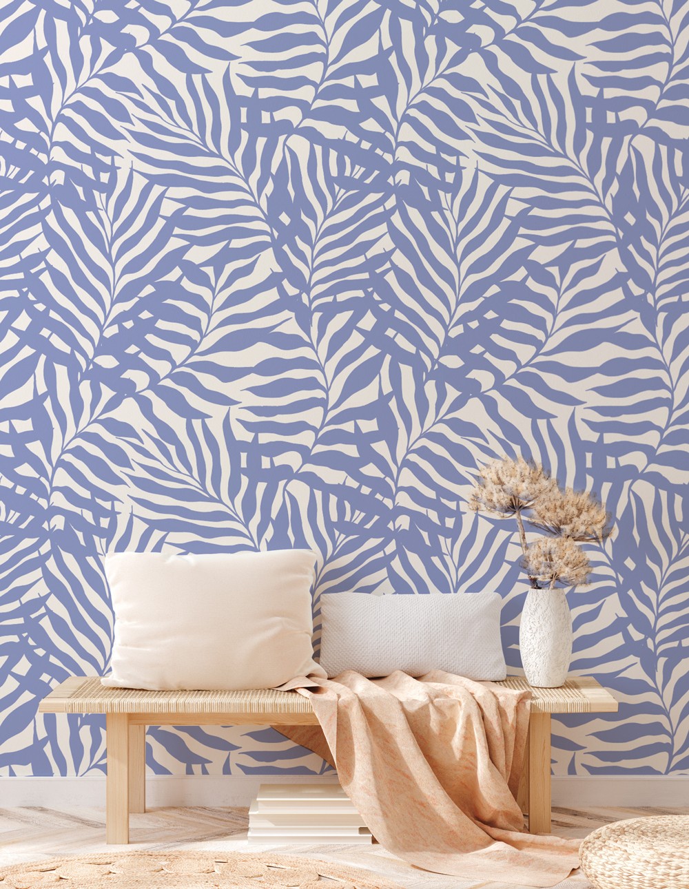Wandering Palms - Blue Bell | WALLPAPER