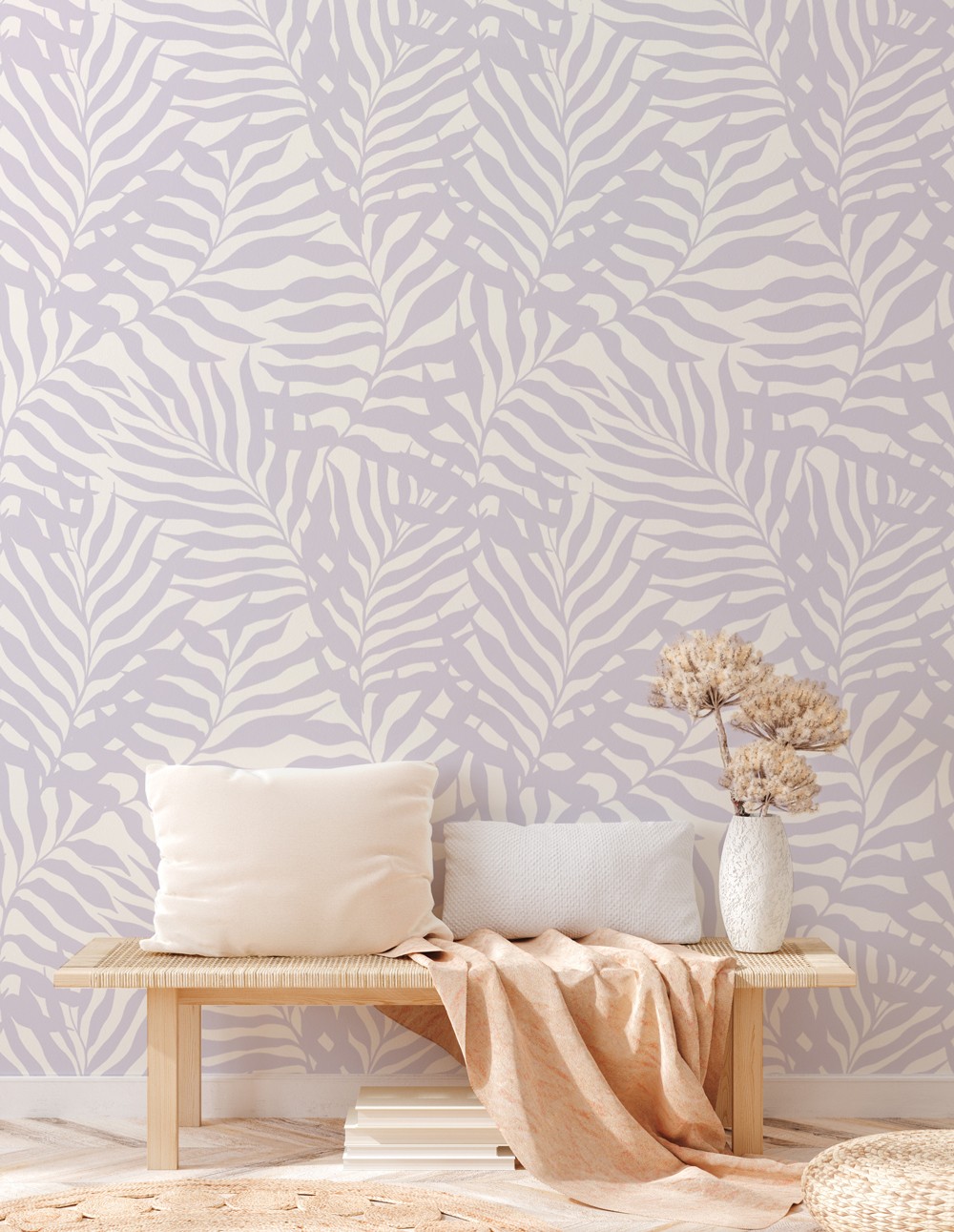 Wandering Palms  - Lavender | WALLPAPER
