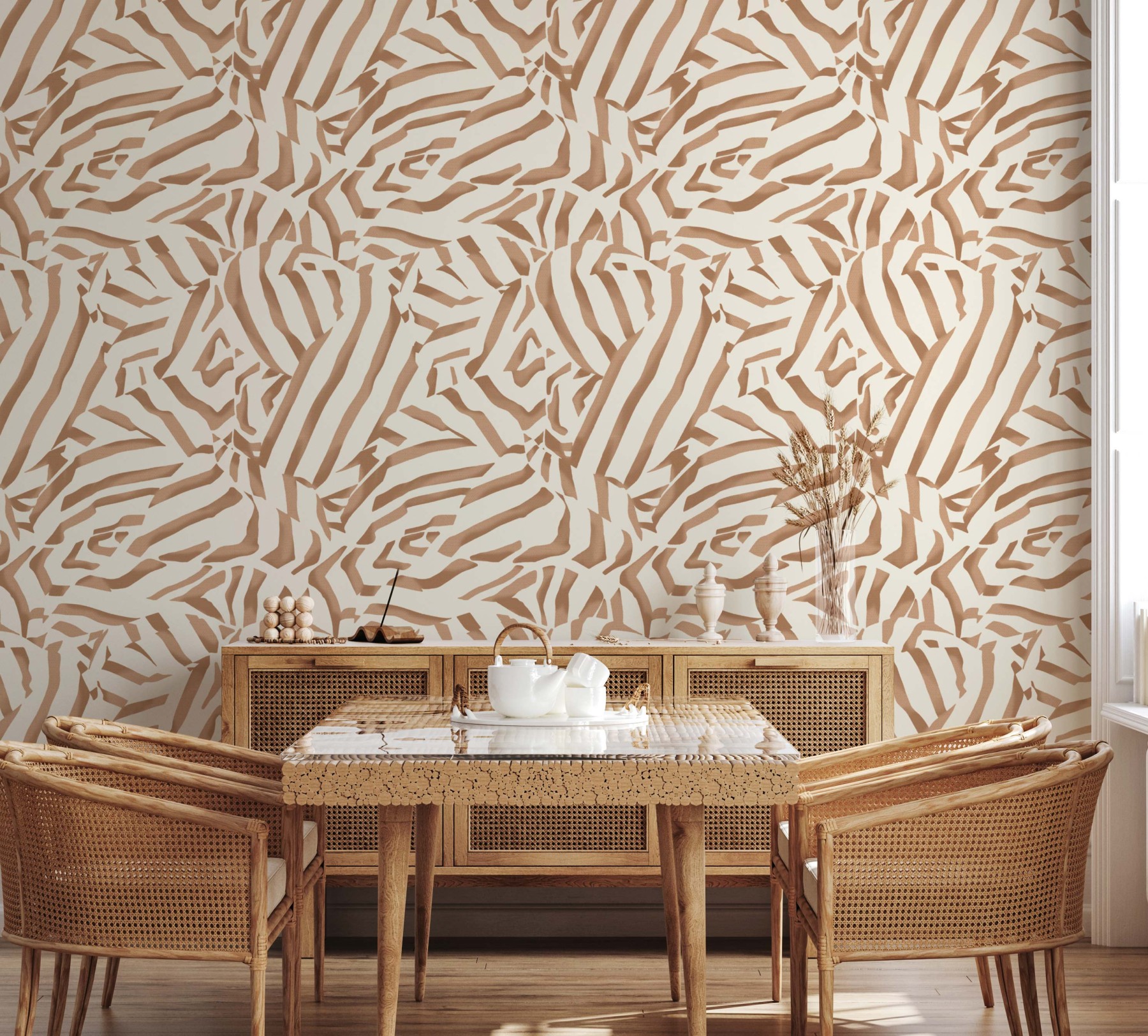 Zebra Crossing - Chocolate | WALLPAPER