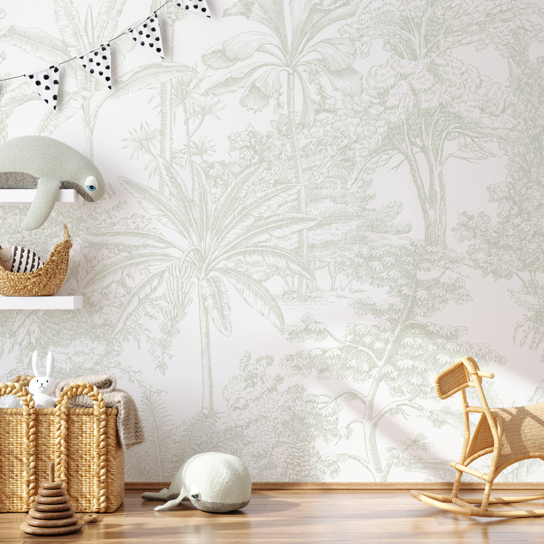 Tropicale - Sage Wallpaper | Grafico Melbourne