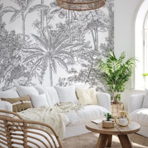Tropicale - Charcoal Wallpaper | Grafico Melbourne