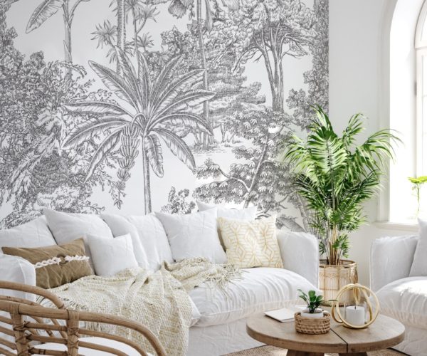 Tropicale - Charcoal Wallpaper | Grafico Melbourne