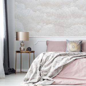 Etched Clouds - Warm Grey Wallpaper | Grafico Melbourne