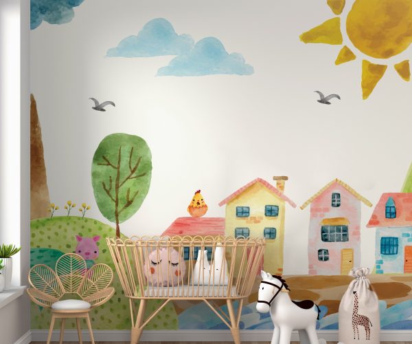 Happy Town | KIDS WALLPAPER - Grafico Australia