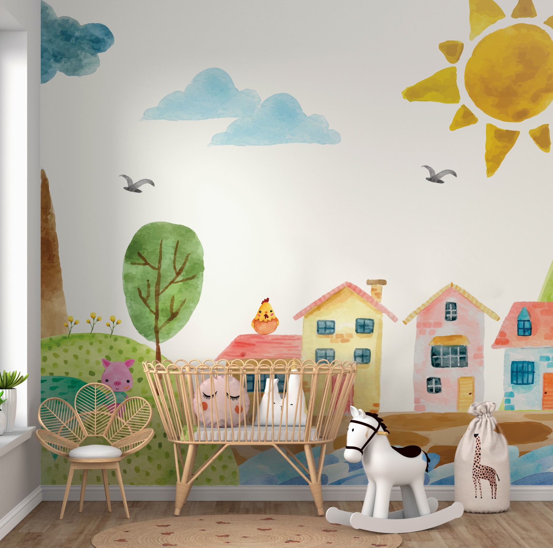 Happy Town | KIDS WALLPAPER - Grafico Australia