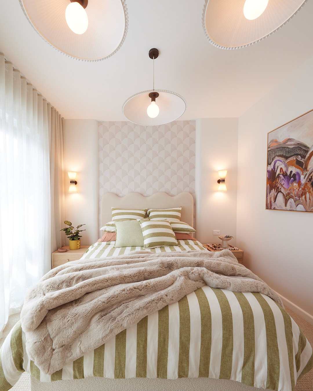 Linen Fantail Wallpaper - Grafico Melbourne