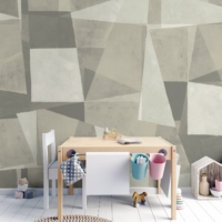 Abstract Cubism - Green Wallpaper - Grafico Melbourne