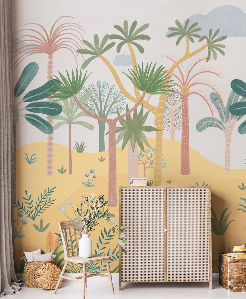 African Savanna Day - Flora Wallpaper - Grafico Melbourne