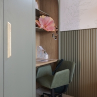 Australian Native Outline - Sage Green Wallpaper - Grafico Melbourne