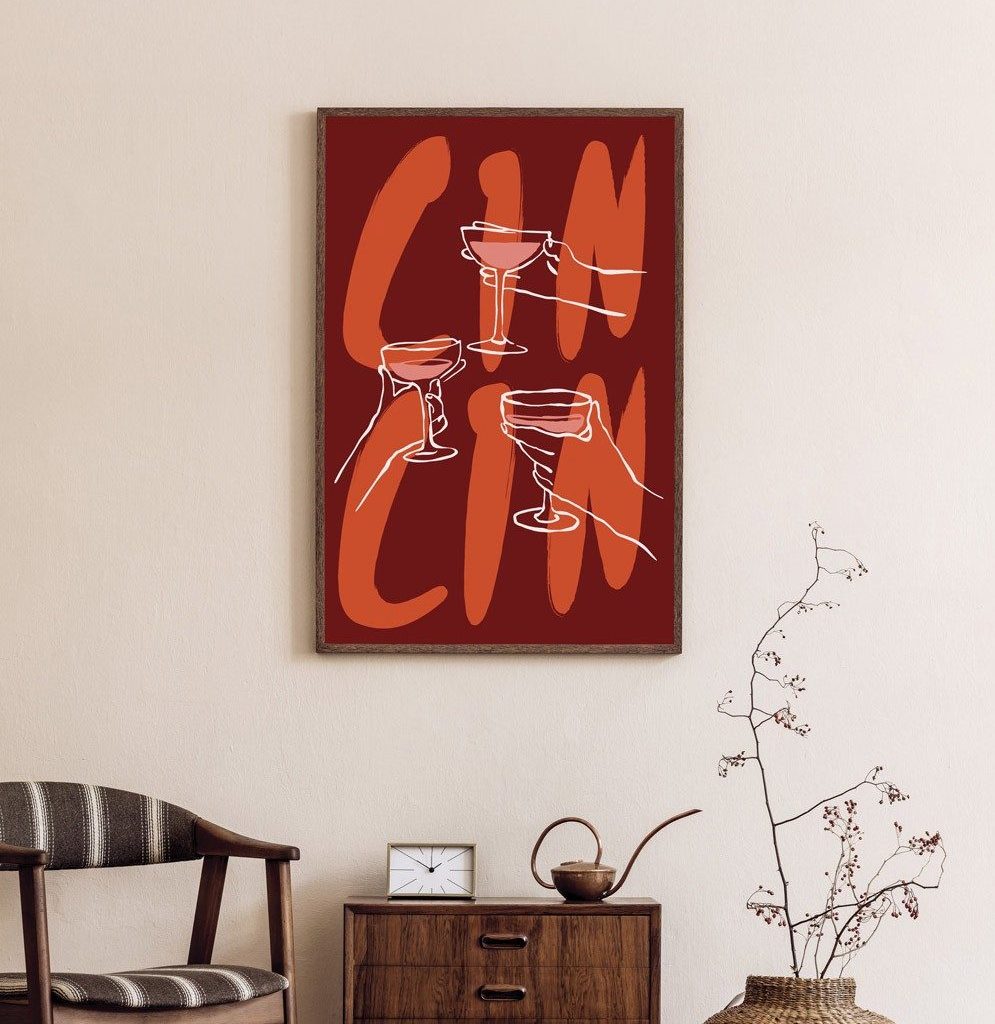 Cin Cin - Art Print - Grafico Melbourne