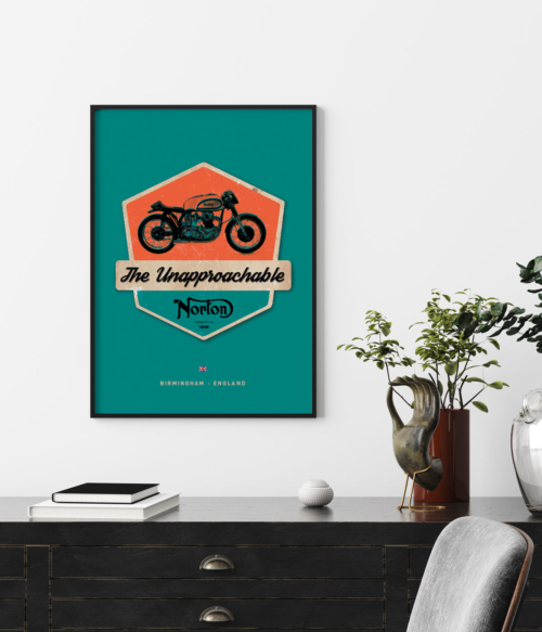 Classic Motorcycle Brand Posters Print - Grafico Melbourne