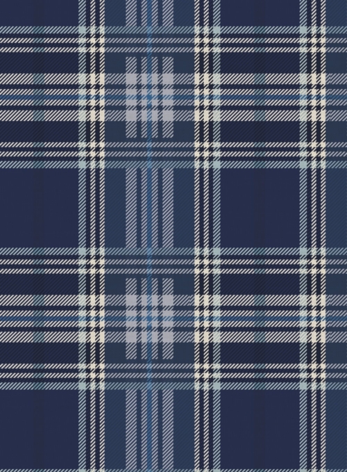 Classic Tartan - Navy Blue Wallpaper - Grafico Melbourne