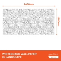 Colour Me - Whiteboard Wallpaper - XL - Landscape