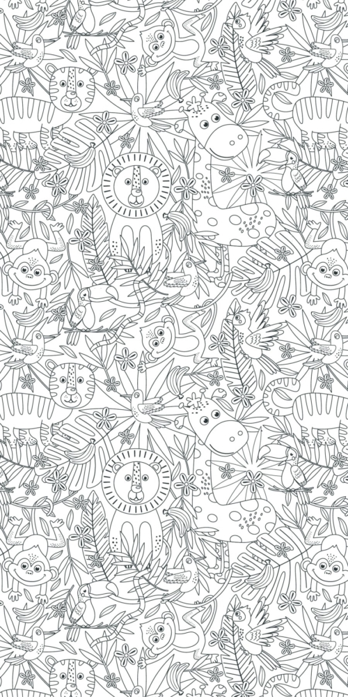 Colour Me - Whiteboard Wallpaper - XL - Portrait