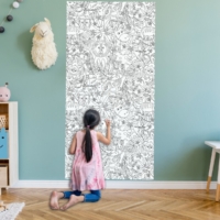 Colour Me - Whiteboard Wallpaper - XL - Portrait