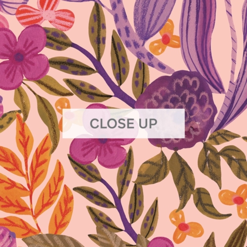 Dancing Flora - Lilac Wallpaper - Grafico Melbourne