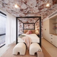 Distressed Floral - Rose Wallpaper - Grafico Melbourne