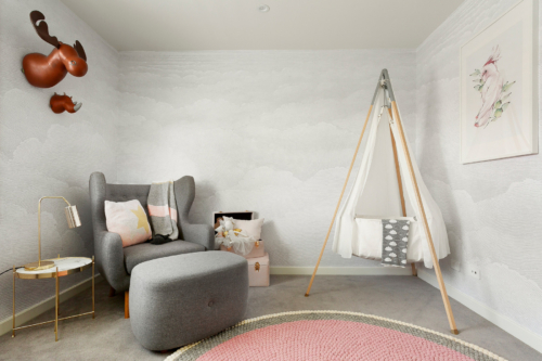 Etched Clouds - Cool Grey Wallpaper - Grafico Melbourne