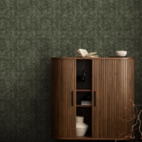 Foliage Motif - Olive Wallpaper - Grafico Melbourne