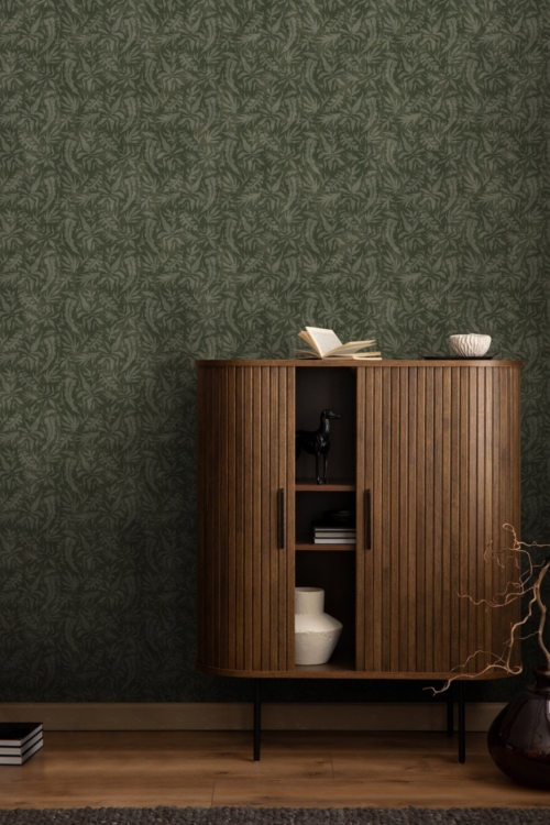 Foliage Motif - Olive Wallpaper - Grafico Melbourne