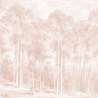 Giant Eucalypt - Terracotta Wallpaper - Grafico Melbourne