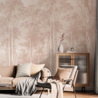 Giant Eucalypt - Terracotta Wallpaper - Grafico Melbourne