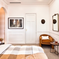 Gingham Check 200mm - Natural Wallpaper - Grafico Melbourne