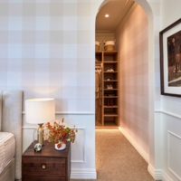 Gingham Check 200mm - Natural Wallpaper - Grafico Melbourne
