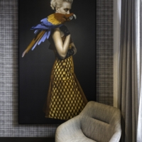 Houndstooth - Black Wallpaper - Grafico Melbourne
