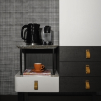 Houndstooth - Black Wallpaper - Grafico Melbourne