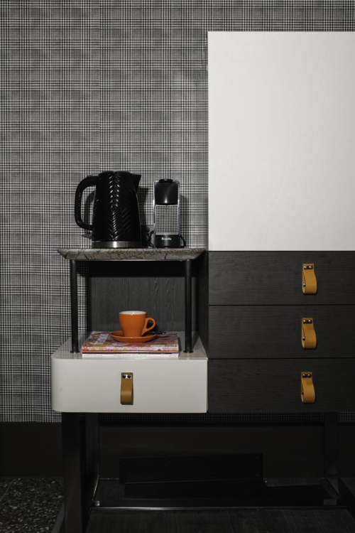 Houndstooth - Black Wallpaper - Grafico Melbourne