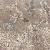 Jungle Fresco - Beige Wallpaper - Grafico Melbourne