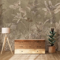 Jungle Fresco - Gold Wallpaper - Grafico Melbourne