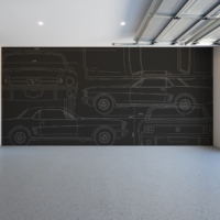 Mustang Blueprint Wallpaper - Grafico Melbourne