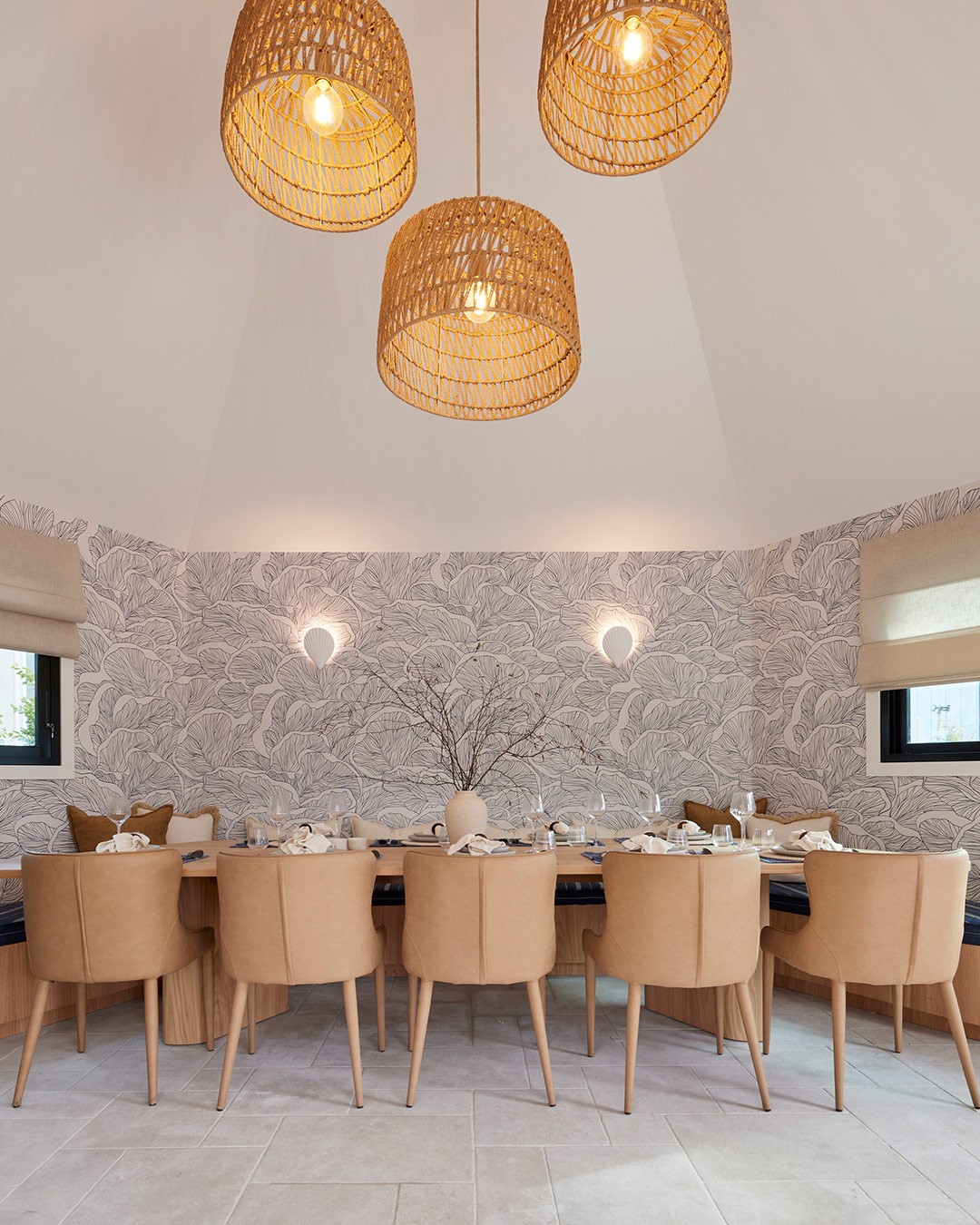 Ostreatus - Navy Blue Wallpaper - Grafico Melbourne