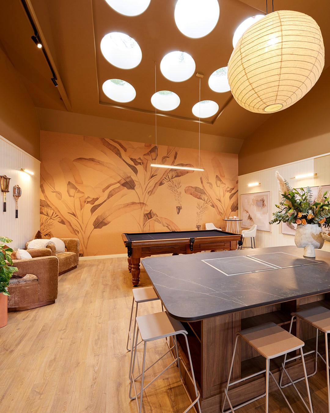 Palm Grasscloth - Hessian Warm Wallpaper - Grafico Melbourne