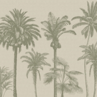 Palm Linen - Khaki Wallpaper - Grafico Melbourne
