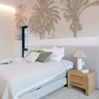 Palm Linen - Khaki Wallpaper - Grafico Melbourne