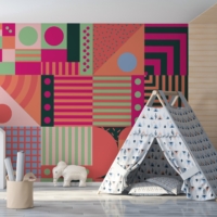 PostModern Pop - Pink Wallpaper - Grafico Melbourne