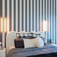 Striped Linen 100mm - Charcoal Wallpaper - Grafico Melbourne
