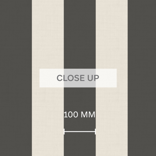 Striped Linen 100mm - Charcoal Wallpaper - Grafico Melbourne