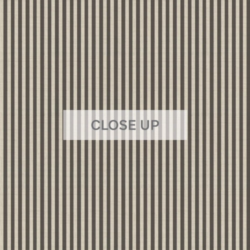 Striped Linen 10mm - Charcoal Wallpaper