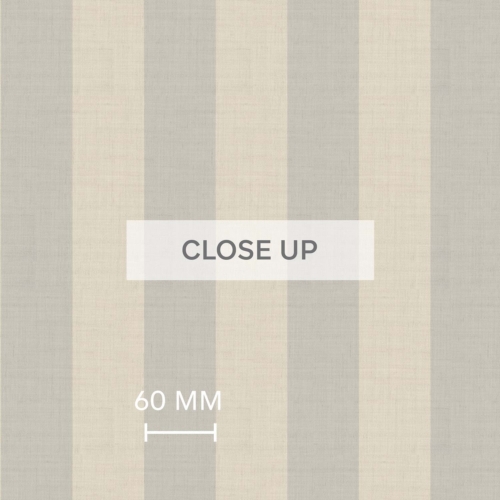 Striped Linen 60mm - Light Grey Wallpaper - Grafico Melbourne