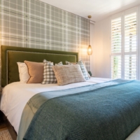 Tartan Houndstooth - Mossy Green Wallpaper - Grafico Melbourne