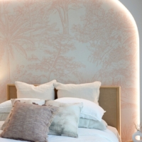 Tropicale - Linen Peach Wallpaper - Grafico Melbourne
