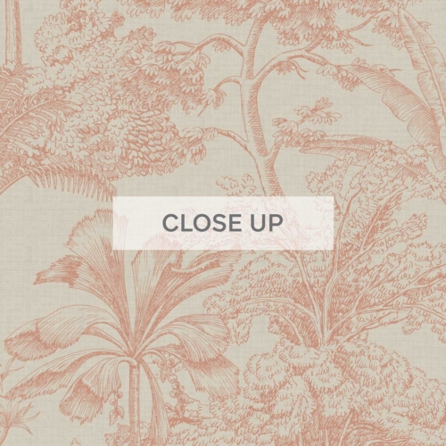 Tropicale - Linen Peach Wallpaper - Grafico Melbourne