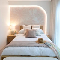 Tropicale - Linen Peach Wallpaper - Grafico Melbourne