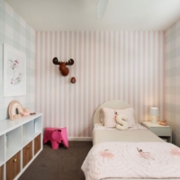 Vertical Stripe 60mm - Blush Wallpaper - Grafico Melbourne